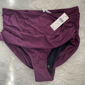 NWT Anthropologie Women's Purple Swim Bottom